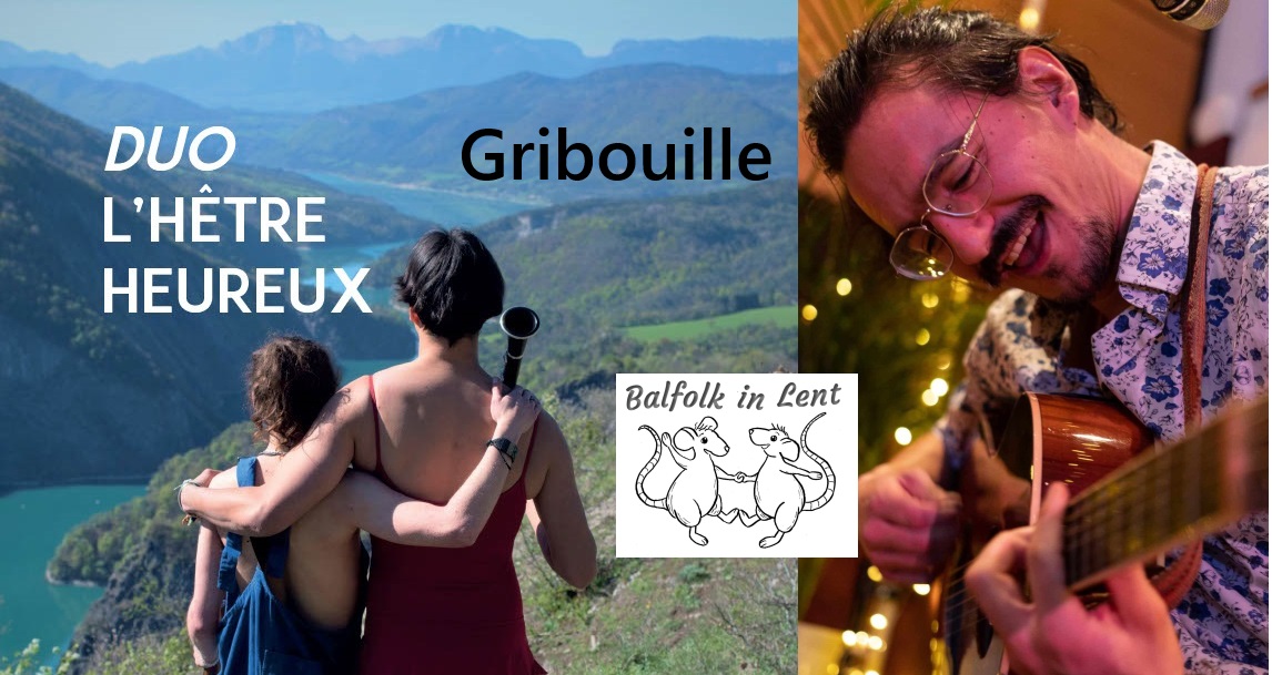 Balfolk in Lent met Gribouille (FR) en Duo l’hetre Heureux (FR) + special guests (IT)